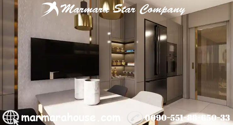 آپارتمان با دید دریا برای خرید در استانبول بیلیکدوزو